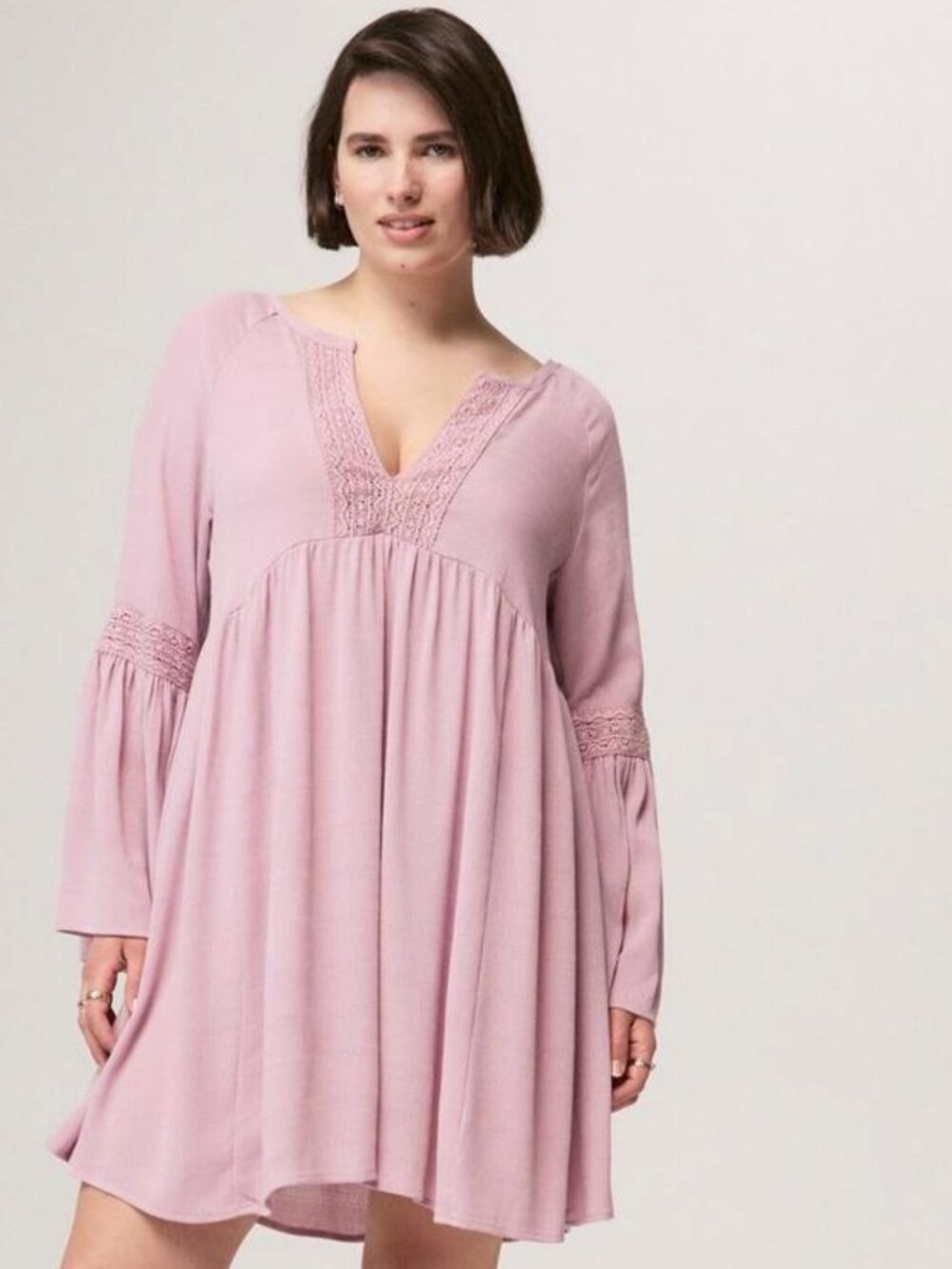 NWT Torrid Festi Bell Sleeve Mini Dress